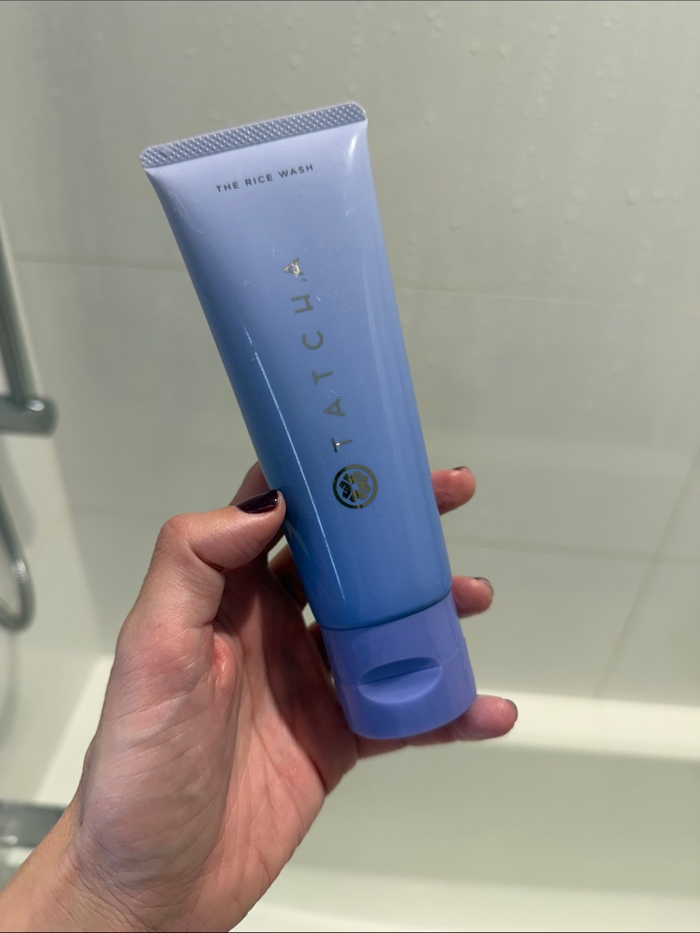 NWOT Tatcha The Rice Wash Gentle Foaming Cleanser - Light Blue